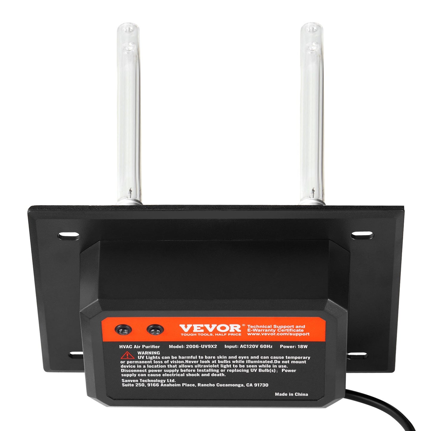 HVAC-Luftreiniger-ganzes Haus 18W 7 Zoll UV-Licht im Kanal für Wechselstrom-System