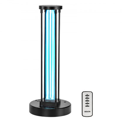 UV Light, 36W Ultraviolet Lamp with Ozone Purifier, UVC Lamp with 30/60/120 Minutes 3-Gear Timer and Remote Control, for Room up to 400 sqft, UVO Lights for Living Room, Bedroom, Hotel, School