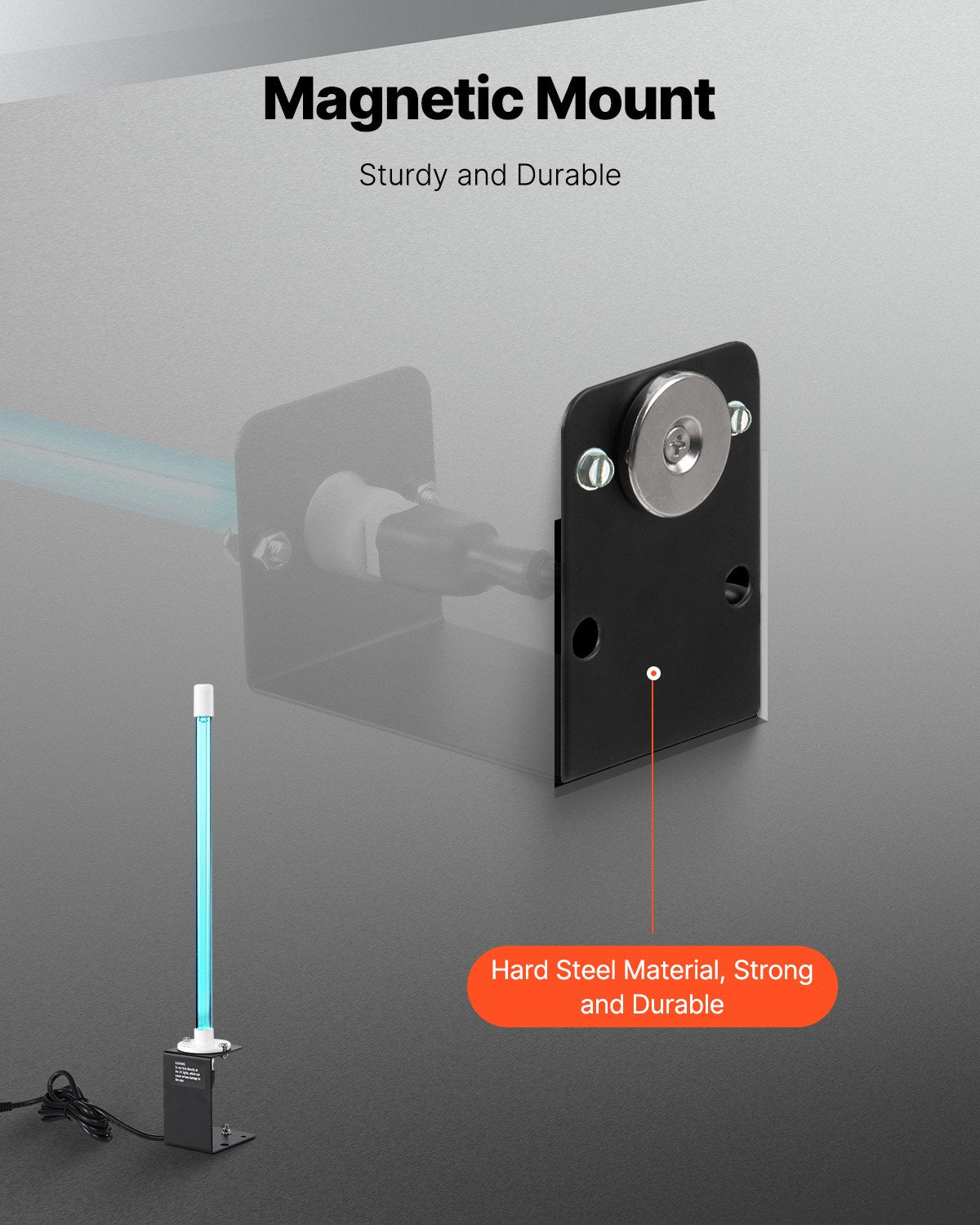 HVAC-Luftreiniger 18W 14 Zoll UV-Licht-Spulenreiniger mit Magnet im Kanal