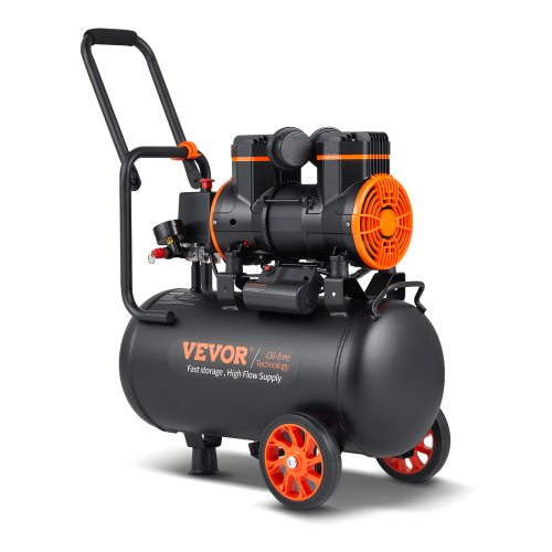6.3 Gallon Air Compressor, 2 HP 3.35 CFM@90PSI Air Compressors with Max. 116PSI Pressure, Oil Free Compressor Tank for Auto Repair, Tire Inflation, Spray Painting, Woodwork Nailing