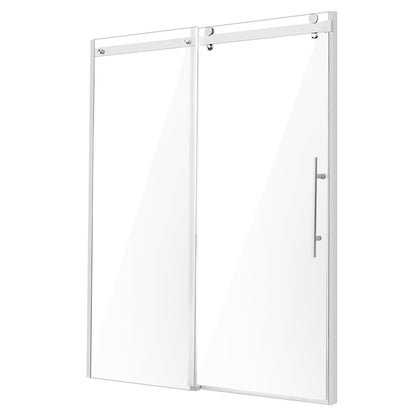 Ramlös duschdörr 58-59" x 75" SGCC härdat glas 5/16" krom