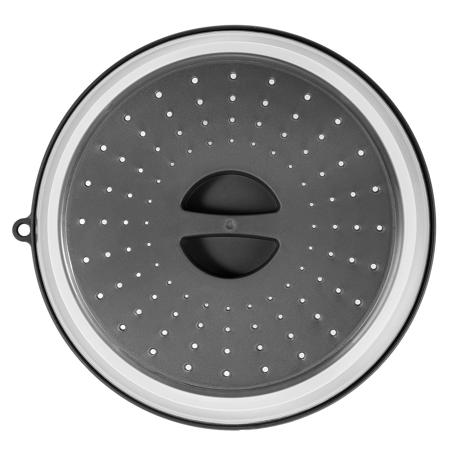 2PCS Microwave Splatter Covers, 10.4" Collapsible Microwave Lid for Food, 300°F Heat-Resistant PP Splatter Guard for Plate Dish, Multi-Use Kitchen Colander Gadget for Washing Fruits Vegetables