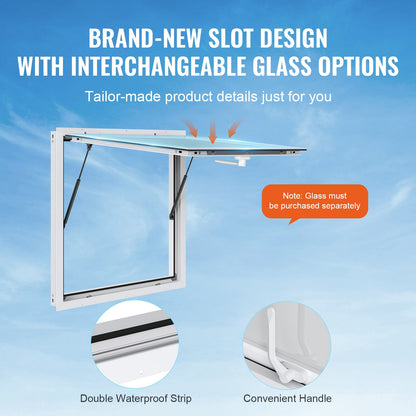 36"L x 36"W Imbissstand Servierfenster Food Truck Service Markise