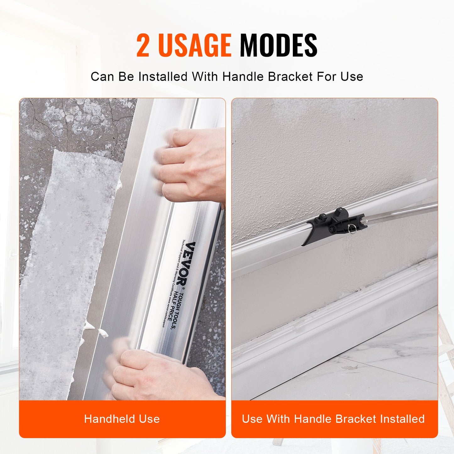 Trockenbau-Spachtelklinge, 48-Zoll-Nivelliermesser, Klinge aus Edelstahl und Gehäuse aus Aluminiumlegierung, professionelles Spachtelwerkzeug für Trockenbau, Trockenbau/Gipskarton, für Trockenbau/Wandplatten/Gipskarton