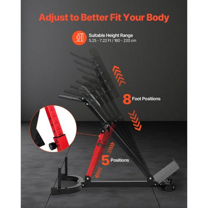 romersk stol hyperextensionsbänk, 145 kg justerbar förlängningsmaskin, multifunktionell träningsutrustning för sätesmuskler, hamstringsmuskler, ländrygg och magträning, fitnessviktbänk för hemmagym |  EU