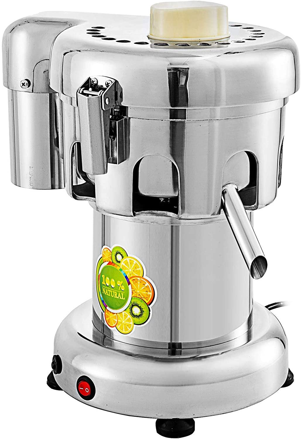 Commercial Juice Extractor Heavy Duty Juicer Aluminum Casting and Stainless Steel Constructed Centrifugal Juice Extractor Juicing both Fruit and Vegetable