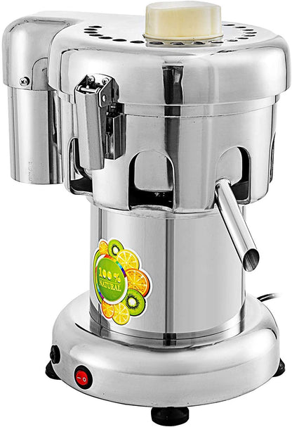 Commercial Juice Extractor Heavy Duty Juicer Aluminum Casting and Stainless Steel Constructed Centrifugal Juice Extractor Juicing both Fruit and Vegetable
