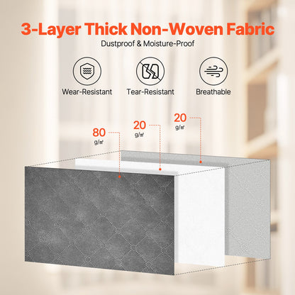 60L Large Storage Bags, 6 Pack Clothes Storage Bin, Foldable Closet Organizers Containers with Handle, Nov-woven Fabric Storage Bag for Clothing, Blanket, Comforter, Bed Sheet, Pillow(Grey)