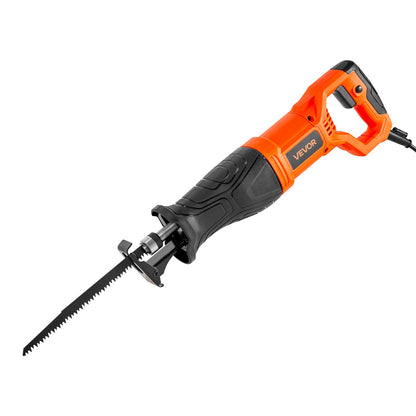 Corded Reciprocating Saw, 120 Volt 7.5 Amp, 2800 SPM Variable Speed, 1-1/8 inch Stroke Length, Electric Reciprocating Saw with 8 Blades and Carrying Bag, for Wood, Metal, and Plastic Cutting