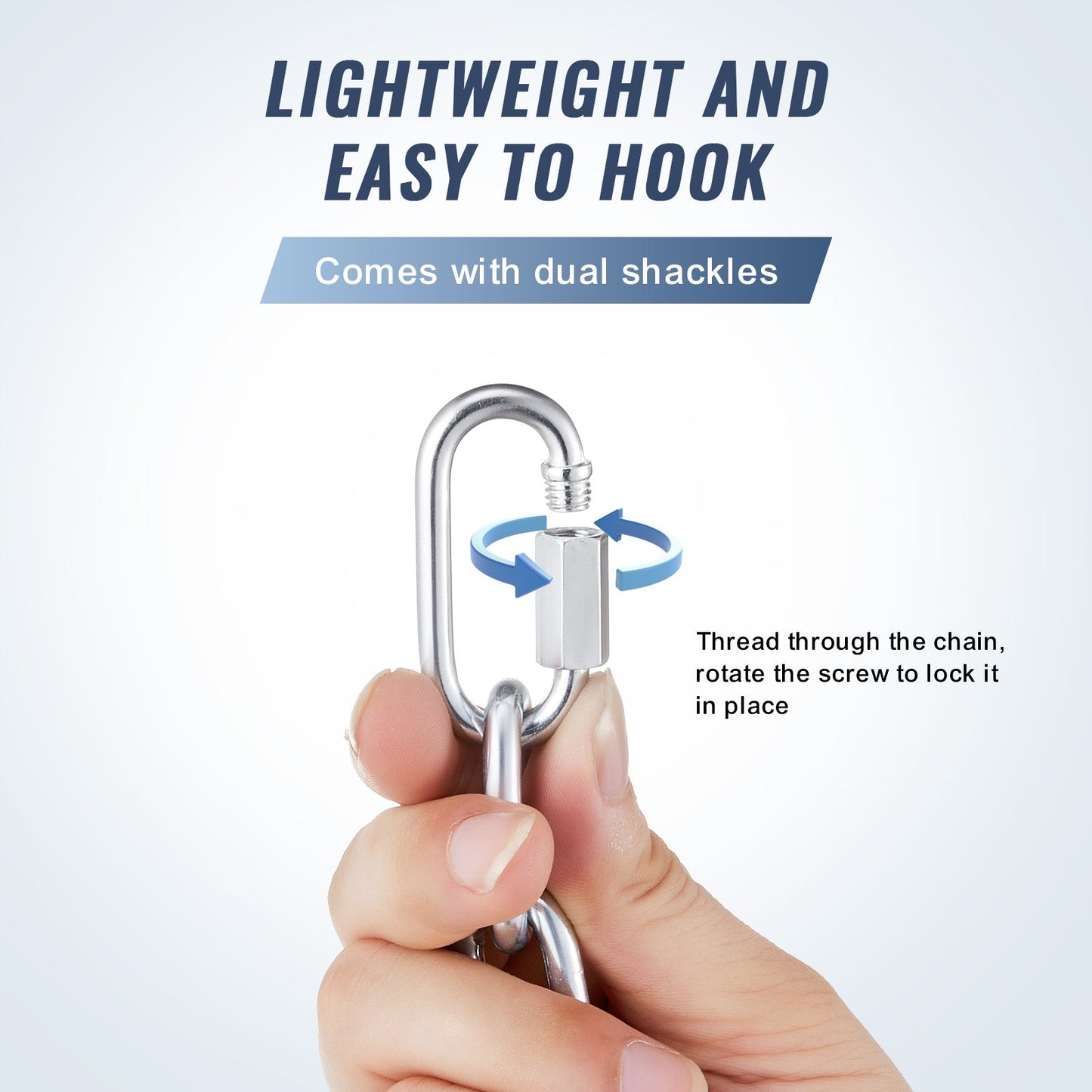 Zinc Plated Proof Coil Chain Carbon Steel Chain Sling 3/16" x 10' 1100 lbs