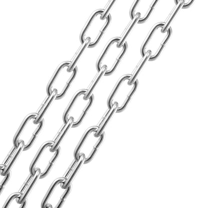 Zinc Plated Proof Coil Chain Carbon Steel Chain Sling 3/16" x 10' 1100 lbs