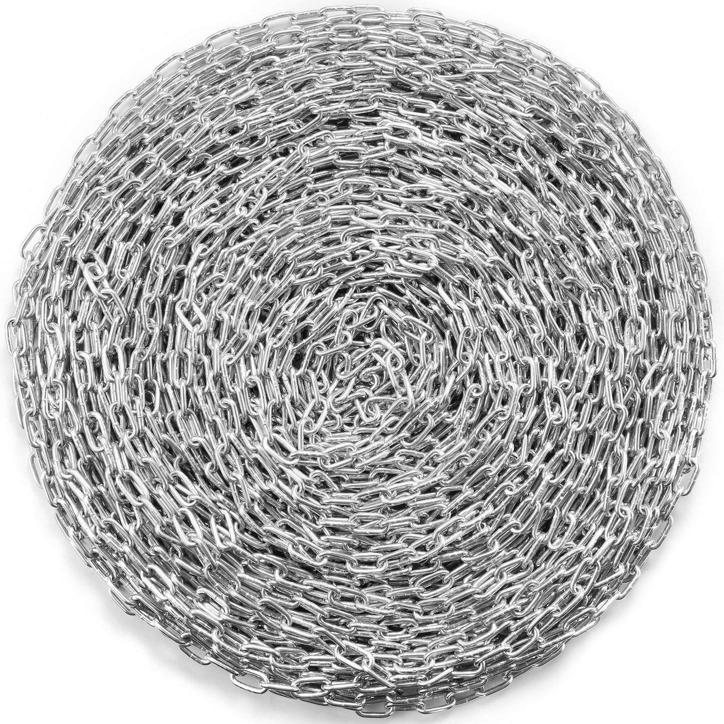 Zinc Plated Proof Coil Chain Carbon Steel Chain Sling 3/16" x 250' 1100lbs