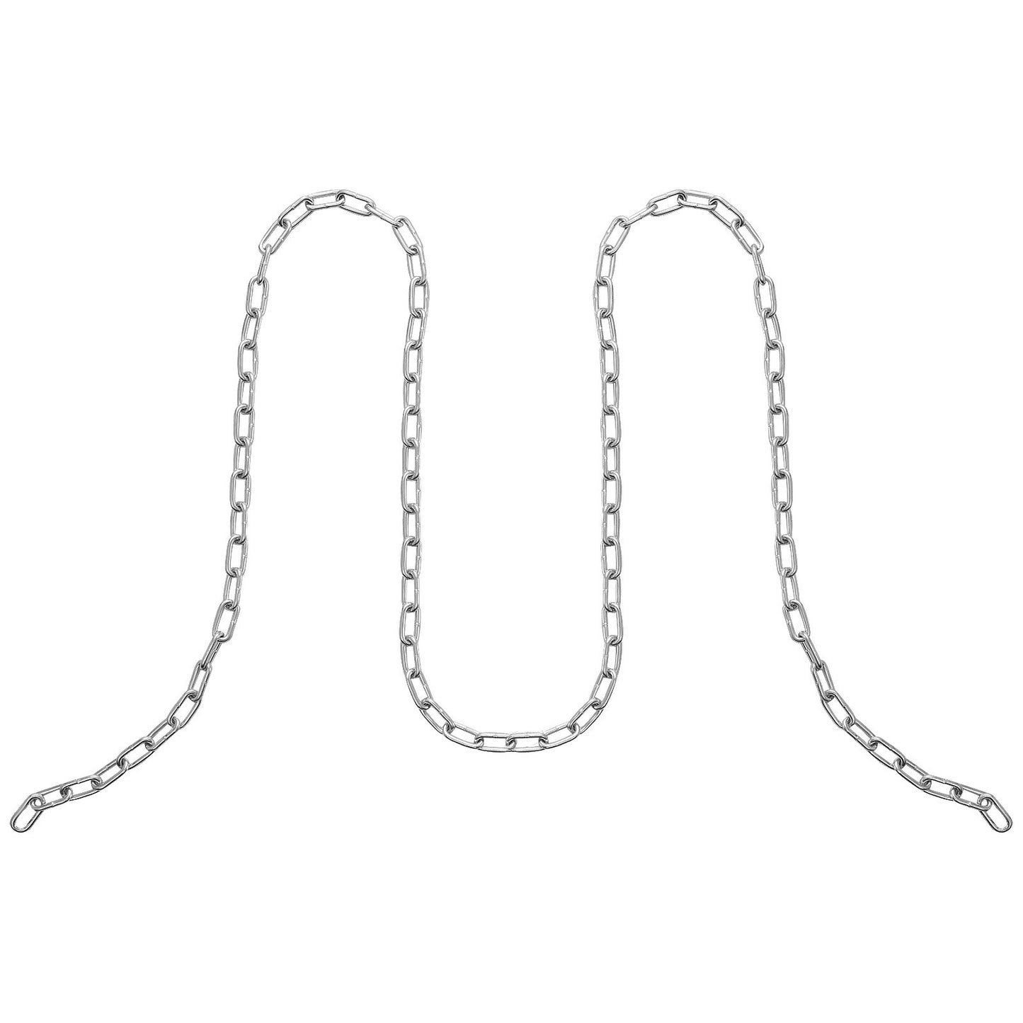 Verzinkte, widerstandsfähige Spiralkette aus Kohlenstoffstahl, Kettenschlinge, 1/8" x 33', 350 lbs