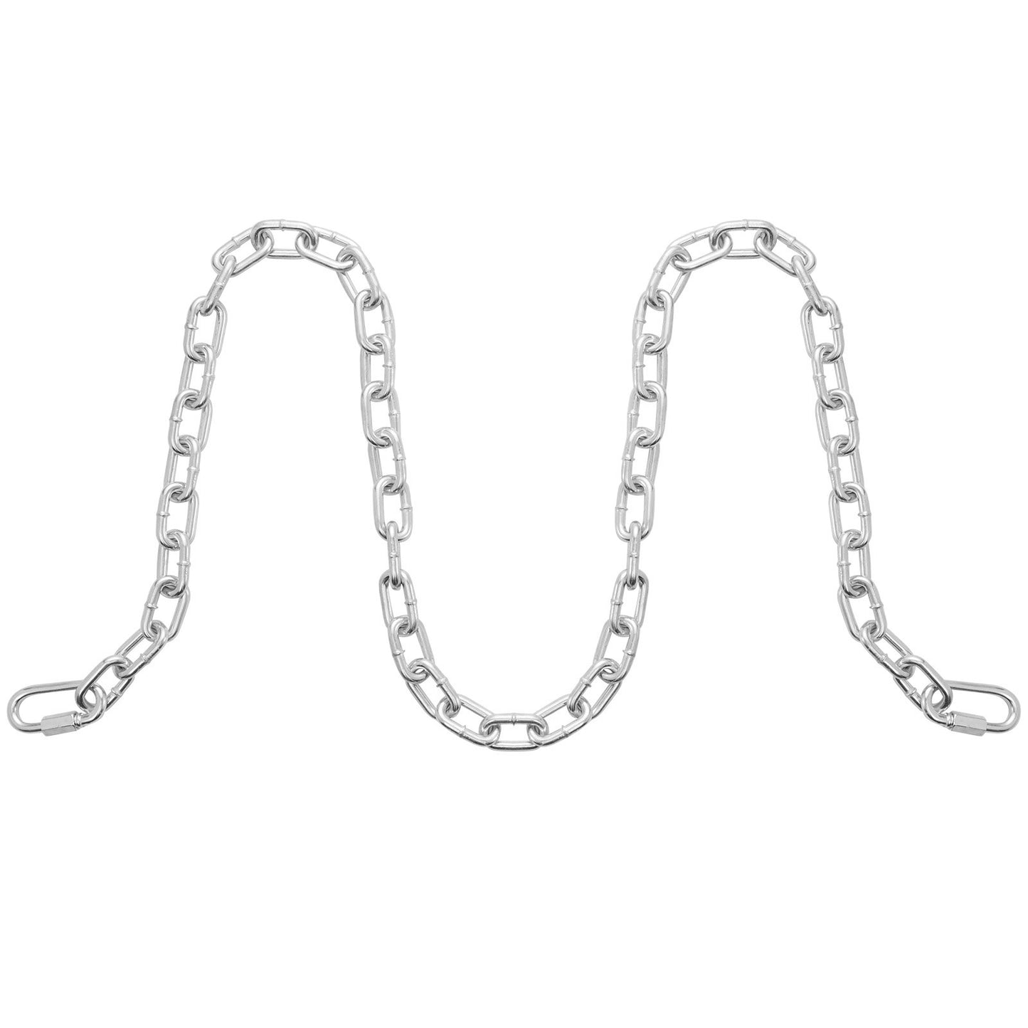 Verzinkte, widerstandsfähige Spiralkette aus Kohlenstoffstahl, Anschlagkette 5/16" x 6', 1980 lbs