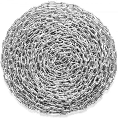 Zinc Plated Proof Coil Chain Carbon Steel Chain Sling 5/16" x 92' 1667 lbs