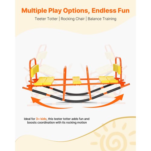 Kinderwippe 90 kg Tragkraft Metallwippe mit Griff