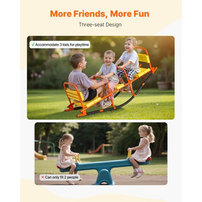 Kinderwippe 90 kg Tragkraft Metallwippe mit Griff