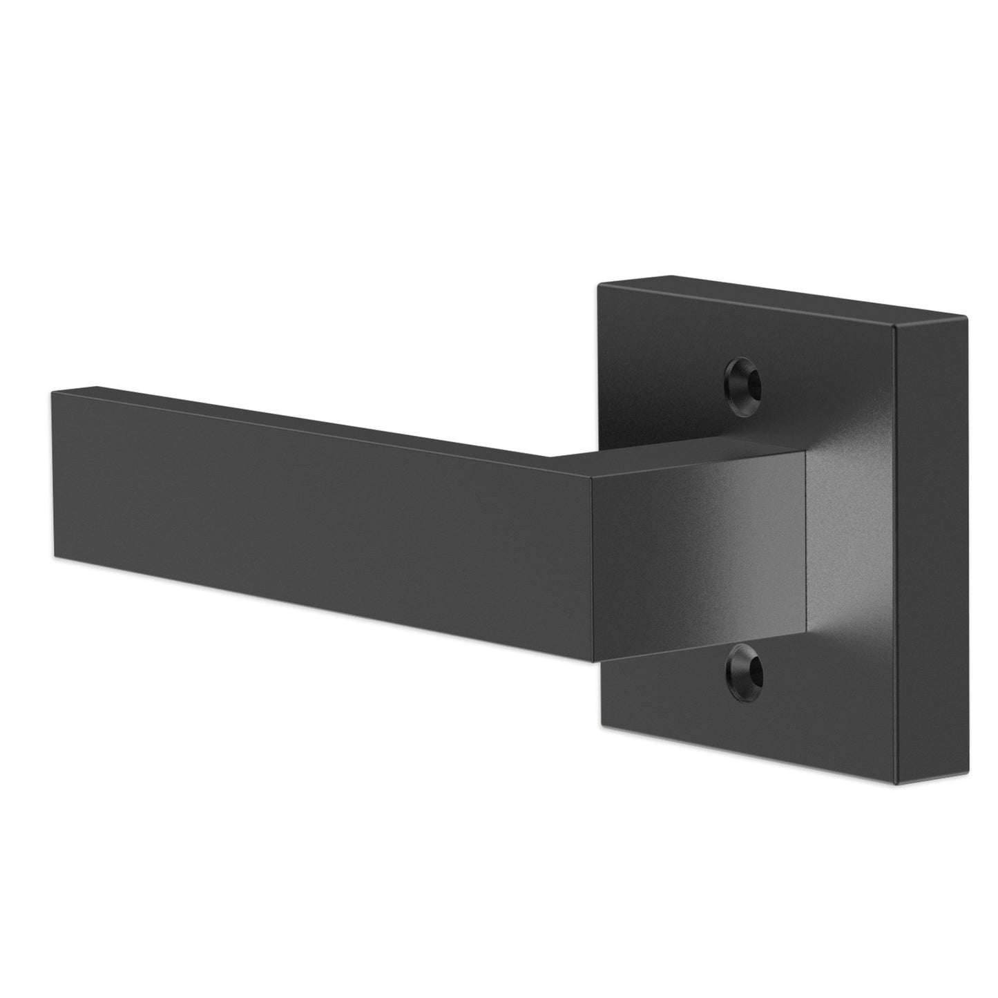 Dummy Door Lever, 1 pc non-twisting single-sided push/pull handle, modern square door lever, reversible for right and left-handed doors, for pantry, wardrobe and French doors, matte black