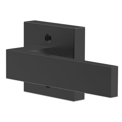 Dummy Door Lever, 1 pc non-twisting single-sided push/pull handle, modern square door lever, reversible for right and left-handed doors, for pantry, wardrobe and French doors, matte black