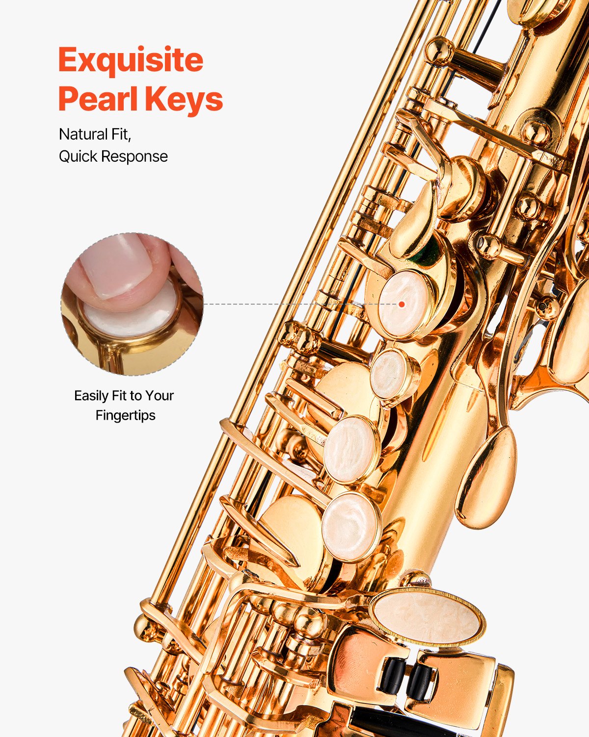 Alto Saxophone, E Flat, Brass Saxophone Beginner Kit with Carrying Case, Mouthpiece, Straps, Cleaning Cloth Rod, Gloves, Grease, Neck Strap, 23 Keys Alto Sax Kit, for Beginners Students, Gold