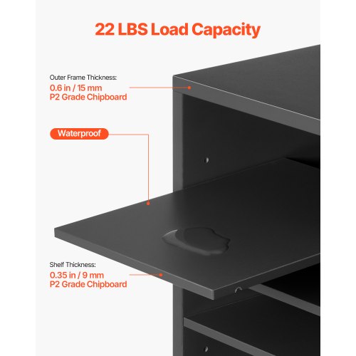 Litteraturorganisatör i trä 24 fack med justerbara hyllor grå |  EU