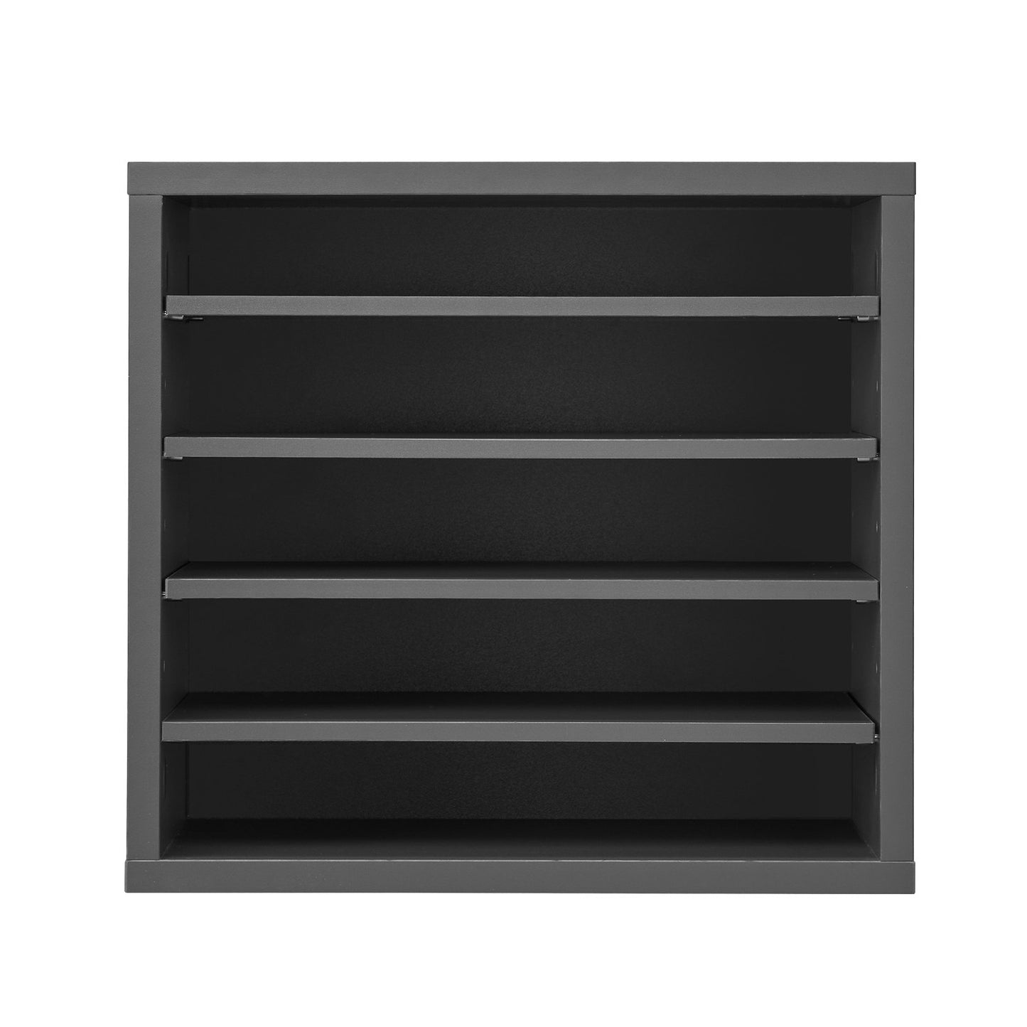 Literature Organizer, 5 Compartments Office Mailbox with Adjustable Shelves, Wooden Mailbox Sorter Medium Density Fiberboard Office Home Classroom Storage for Files, Documents, Papers, Grey