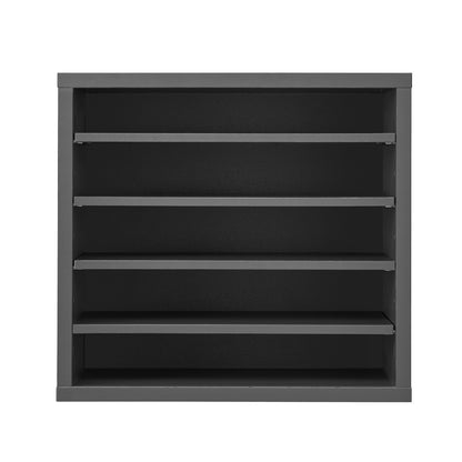 Literature Organizer, 5 Compartments Office Mailbox with Adjustable Shelves, Wooden Mailbox Sorter Medium Density Fiberboard Office Home Classroom Storage for Files, Documents, Papers, Grey