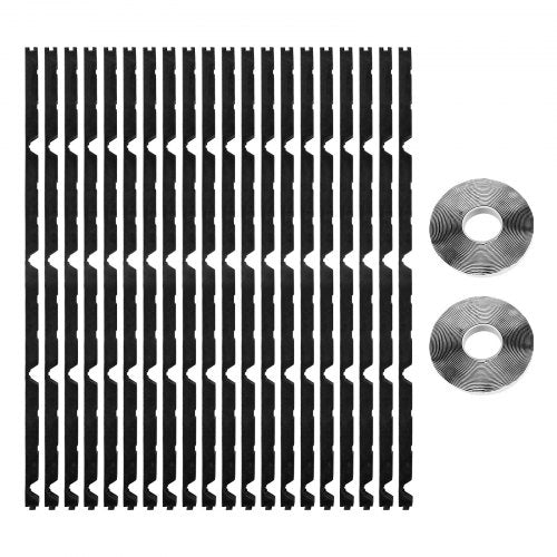 Foam Closure Strips, Metal Roof Outside Closure Strip with 2 Rolls of Butyl Tape, High-Density EVA Exterior Roofing Foam Strips, for Roof Insulation, Noise Reduction & Waterproof (20 Pieces)