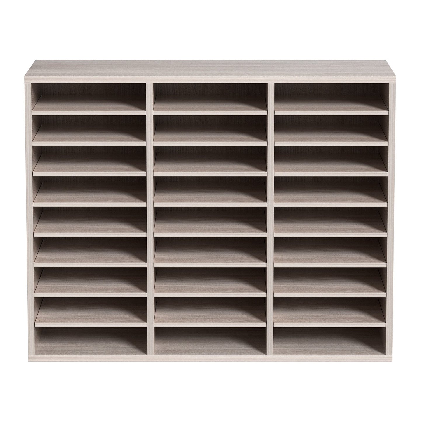 Holz Literatur Organizer Datei Sorter Papier Lagerung Halter 27 Fächer Grau