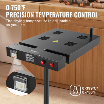 Flash dryer for screen printing 16x16 inch silkscreen dryer temperature control