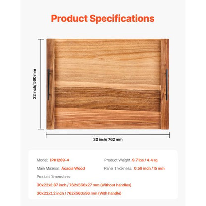 Noodle Board Stove Lid in Acacia Wood Top Lid Kitchen Electric Gas Stove | EU