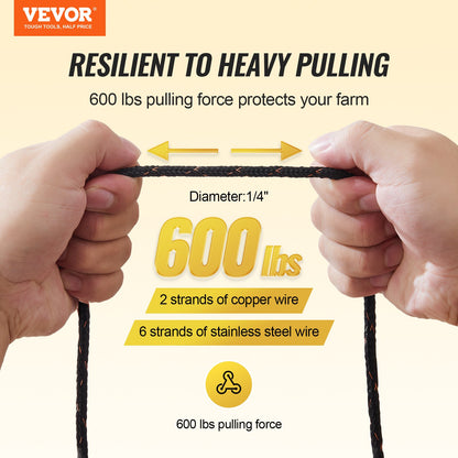 1000Ft 305M Electric Fence Wire Fence Polywire Horse Cattle Livestock