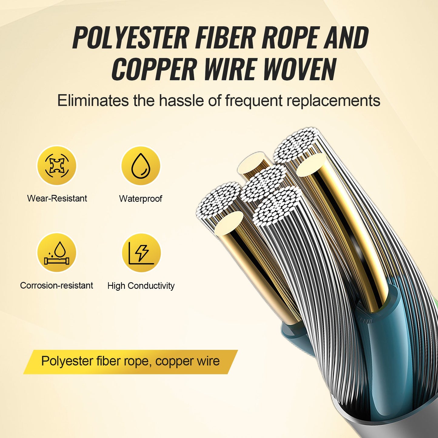 1000Ft 305M Electric Fence Wire Fence Polywire Horse Cattle Livestock