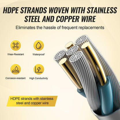 2625Ft 800M Electric Fence Wire Fence Polywire Horse Cattle Livestock