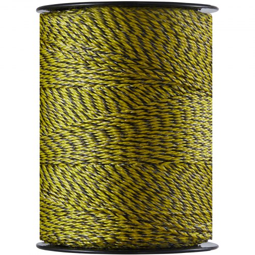 Electric Fence Wire, 3366Ft 1026M Portable Polywire, 1/8" Diameter 6 Stainless Steel Strands for Reliable Conductivity and UV, Rust Resistance, Fencing Rope Line for Horse, Cattle, Livestock