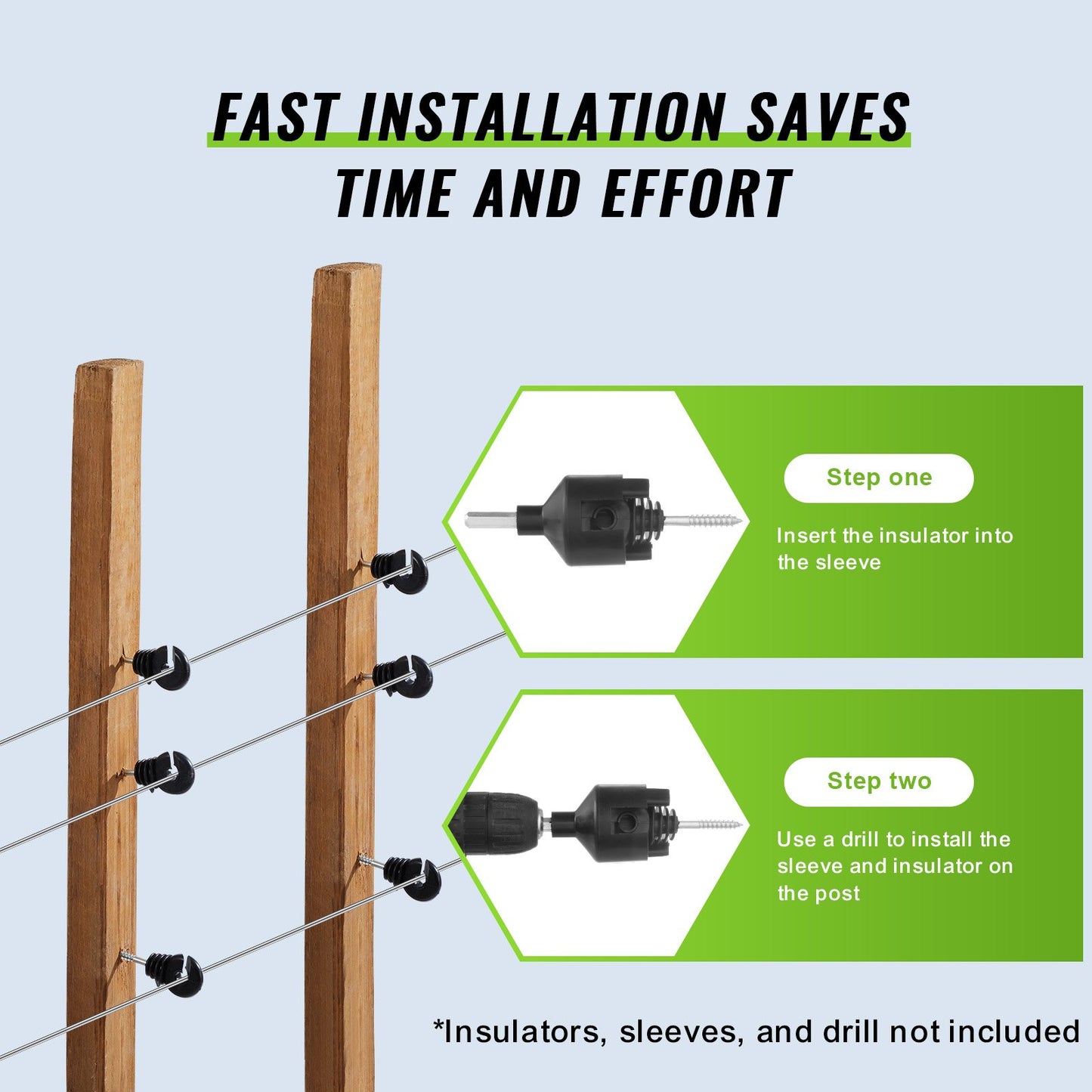 16 Gauge Aluminum Wire for Electric Fencing, 1640Ft 500M Electric Fence Wire, Portable Fencing Wire, 1.6mm Diameter Aluminum Alloy for Higher Conductivity and Rust Resistance, for Horse, Cattle, Livestock