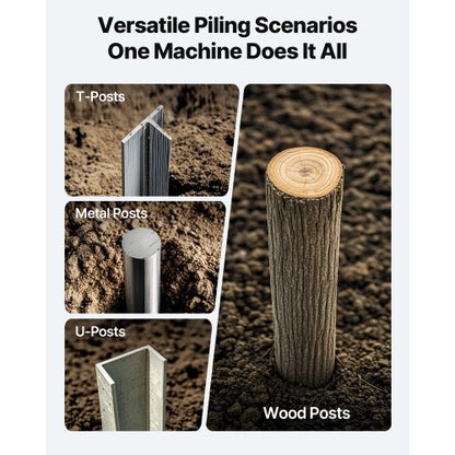 Manueller Zaunpfostentreiber, Hochleistungs-T-Pfostentreiber für Bauernhof und Garten | EU