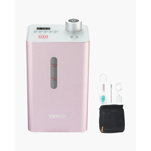 Hydrogen Inhalation Machine, 99.99% High Purity Hydrogen Inhaler, HO-Separated 180ml/min (120 H+60 O) Dual Port Hydrogen Oxygen Inhaler, Hydrogen-Rich Water Generator for Home Travel