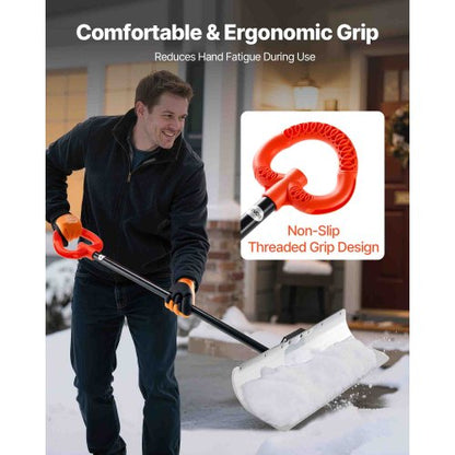 Kunststoff-Schneefräse 76 cm Hochleistungs-Winterschneepflug für Einfahrt | EU