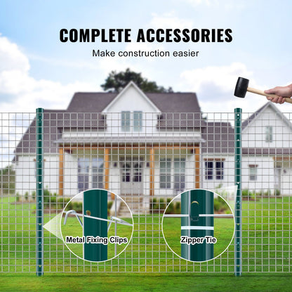 3 fot staketstolpe 10-pack T-stolpe Heavy Duty metall staketstolpar grön