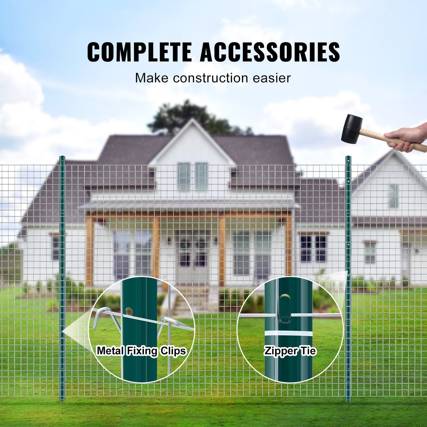 5 fot staketstolpe 10-pack T-stolpe Heavy Duty metall staketstolpar grön