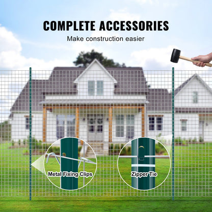 7 fot staketstolpe 10-pack T-stolpe Heavy Duty metall staketstolpar grön