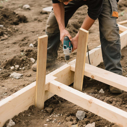 Wooden Garden Stakes, 25 Pcs 36 x 0.5 x1.5 in Survey Grading Stakes, Garden Ground Stake with Sharp Point, Fir Wood Plant Support Stake, Sign Posts for Silt Fence Backyard Boundaries Baselines