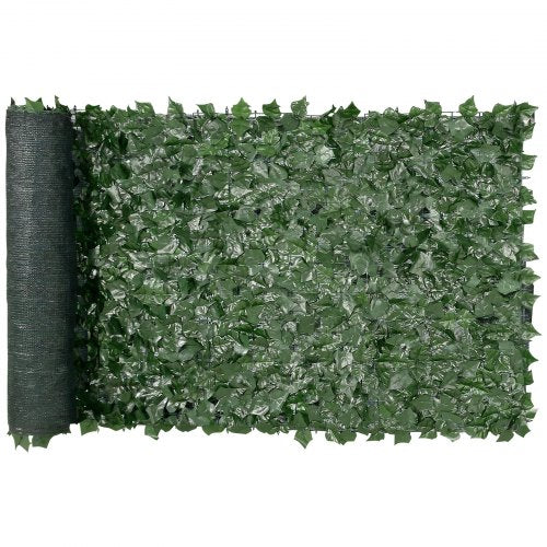 Ivy Privacy Fence, 39 x 98 in Artificial Green Wall Screen, Greenery Ivy Fence with Mesh Cloth Backing and Strengthened Joint, Faux Hedges Vine Leaf Decoration for Outdoor Garden, Yard, Balcony