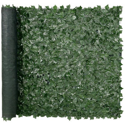 Ivy Privacy Fence, 59 x 98 in Artificial Green Wall Screen, Greenery Ivy Fence with Mesh Cloth Backing and Strengthened Joint, Faux Hedges Vine Leaf Decoration for Outdoor Garden, Yard, Balcony