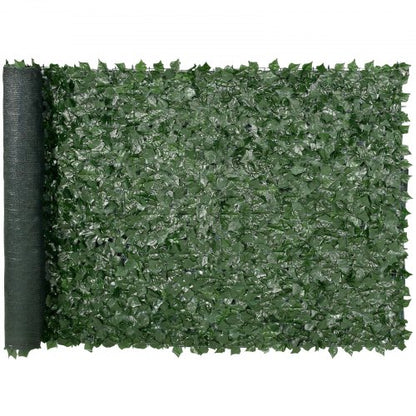 Privacy Ivy Fence, 59 x 118in Artificial Green Wall Screen, Greenery Ivy Fence with Mesh Cloth Backing and Strengthened Joint, Faux Hedges Vine Leaf Decoration for Outdoor Garden, Yard, Balcony