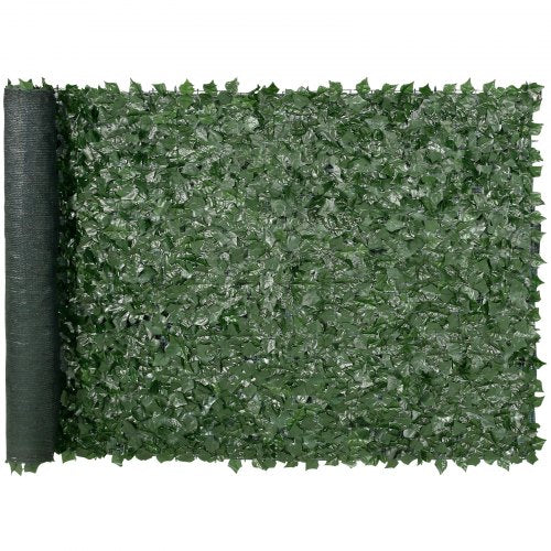 Privacy Ivy Fence, 59 x 118in Artificial Green Wall Screen, Greenery Ivy Fence with Mesh Cloth Backing and Strengthened Joint, Faux Hedges Vine Leaf Decoration for Outdoor Garden, Yard, Balcony