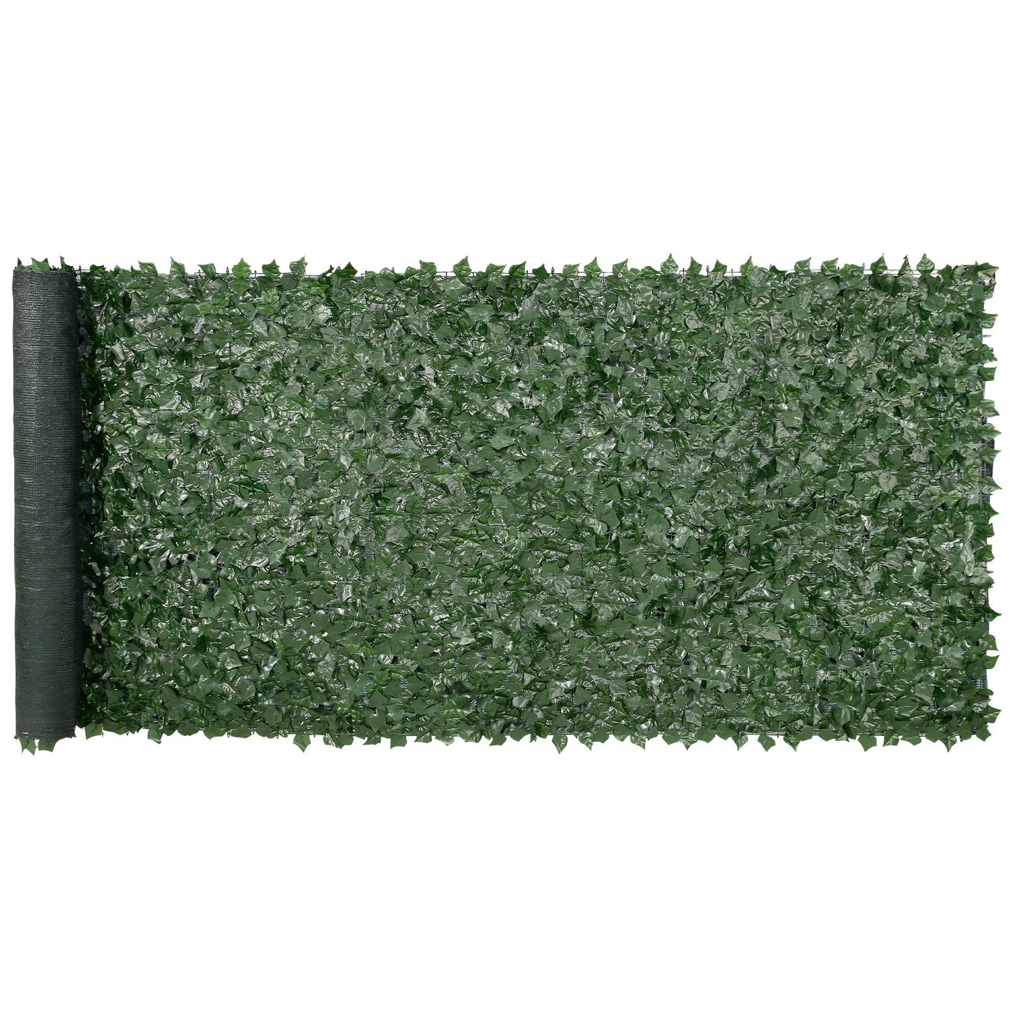 Ivy Privacy Fence, 1.5 x 4 m Artificial Green Wall Screen, Green Ivy Fence with Mesh Fabric and Reinforced Joint, Fake Hedges Vine Leaf Decoration for Outdoor Garden, Yard, Balcony