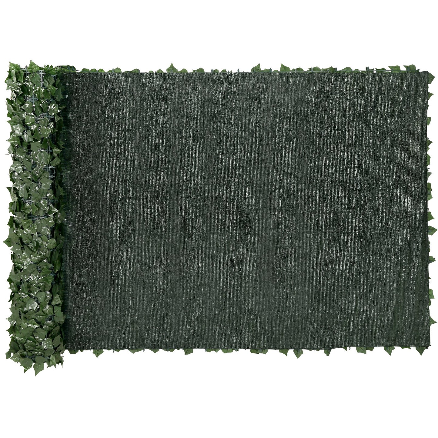 Ivy Privacy Fence, 1.5 x 4 m Artificial Green Wall Screen, Green Ivy Fence with Mesh Fabric and Reinforced Joint, Fake Hedges Vine Leaf Decoration for Outdoor Garden, Yard, Balcony