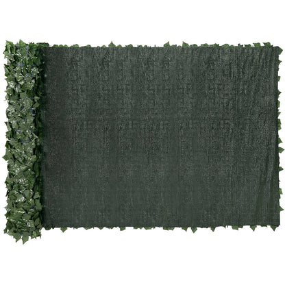 Ivy Privacy Fence, 1.5 x 4 m Artificial Green Wall Screen, Green Ivy Fence with Mesh Fabric and Reinforced Joint, Fake Hedges Vine Leaf Decoration for Outdoor Garden, Yard, Balcony